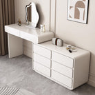 white vanity table