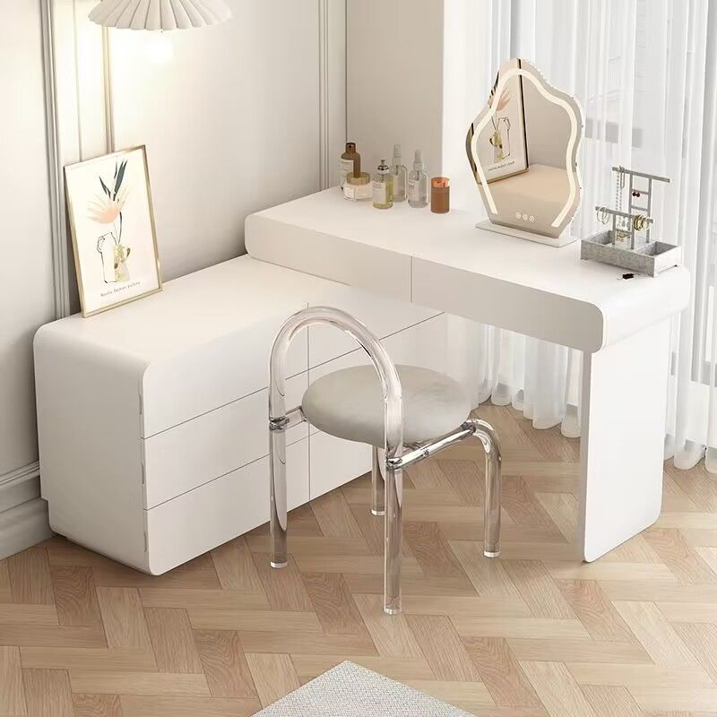 White Dressing Table with Mirror